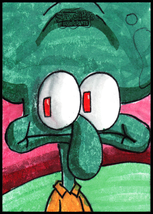 Spongebob Topps Chrome Sketch 1/1 (Jeffrey Benitez)