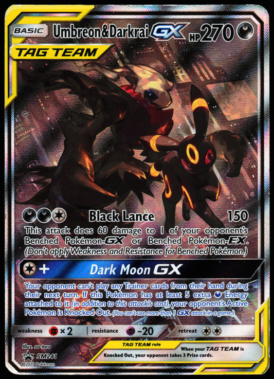 Sun & Moon Promos Umbreon & Darkrai GX SM241 MP