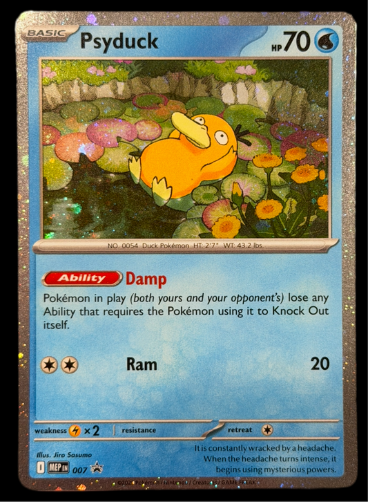 Psyduck 007 Blackstar Promo Pokemon Card