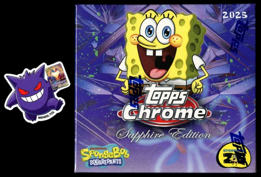 Topps Chrome SpongeBob Sapphire Hobby Box