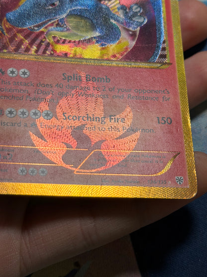 Plasma Storm Secret Rare Shiny Charizard 136/135 Heavily Played