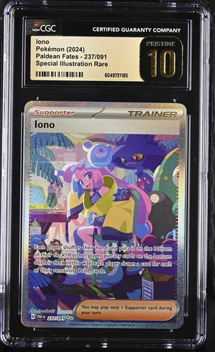 Iono CGC Pristine CGC 10 Paldean Fates 237/091