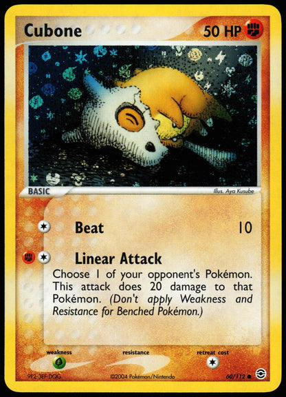 Cubone 60/112 Common FireRed & LeafGreen Pokemon Near Mint