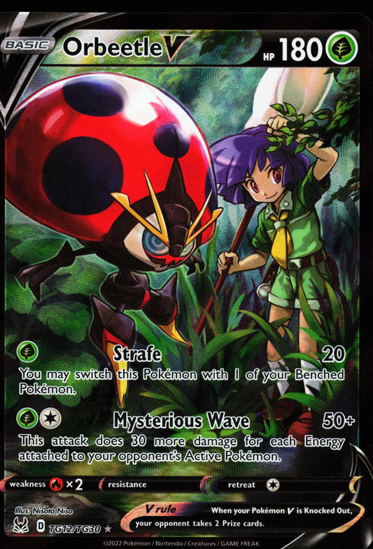 Orbeetle V TG12/TG30 Holo V Rare Lost Origin Trainer Gallery Pokemon Near Mint
