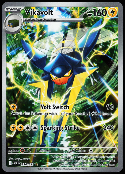 Vikavolt 230/217 Illustration Rare Ascended Heroes Pokemon Holo Near Mint