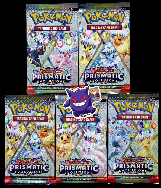 Prismatic Evolutions 5 Booster Packs