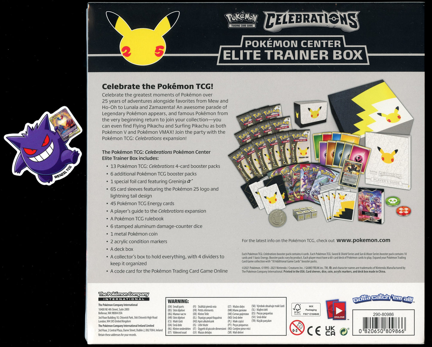 Pokemon Center Celebrations Elite Trainer Box