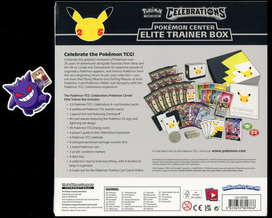 Pokemon Center Celebrations Elite Trainer Box