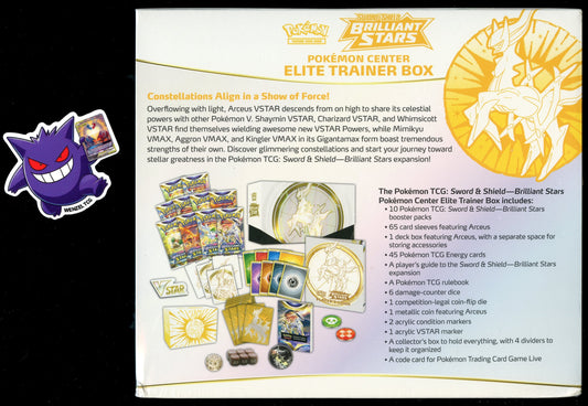 Brilliant Stars Pokemon Center Elite Trainer Box
