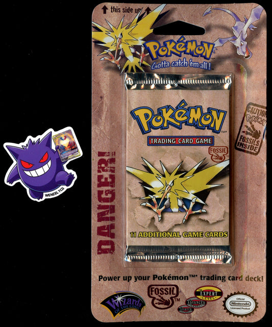 Fossil Booster Pack Blister Zapdos Art