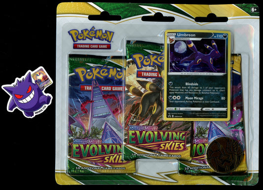 Evolving Skies 3 Pack Blister Umbreon
