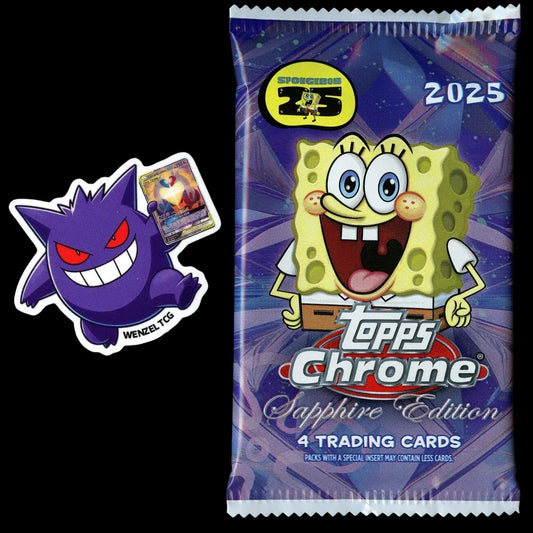 Topps Chrome SpongeBob Sapphire Booster Pack