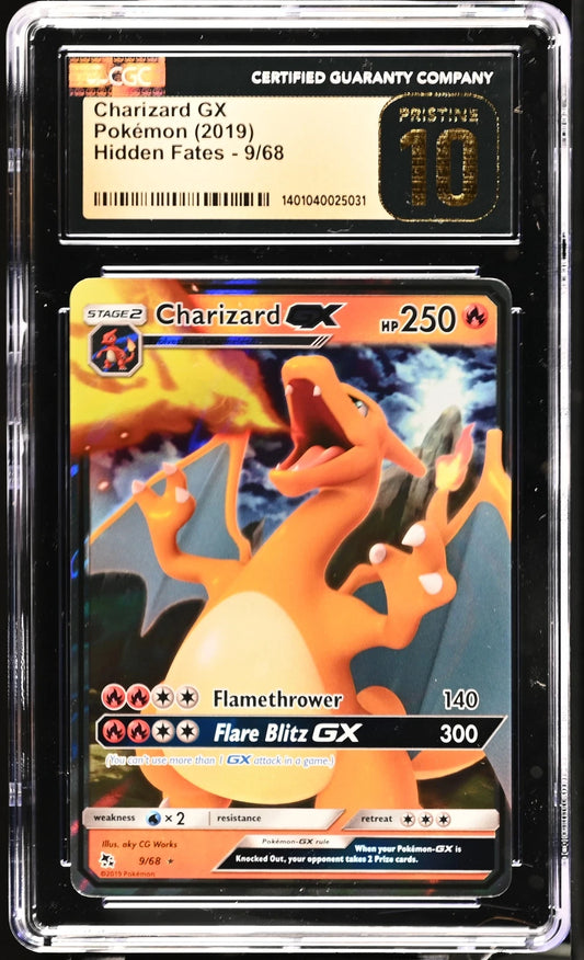 CGC Pristine 10 Charizard GX 2019 Hidden Fates 9/68 Ultra Rare Pokemon Card