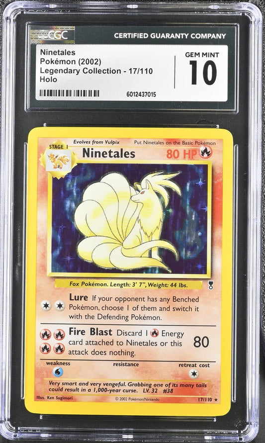 CGC 10 Ninetales 2002 Legendary (Collection) 17/110 Holo Pokemon Card