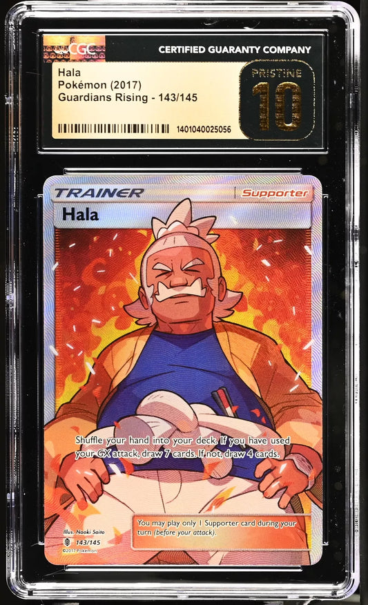 CGC Pristine 10 Hala 2017 Guardians Rising 143/145 Ultra Rare Pokemon Card