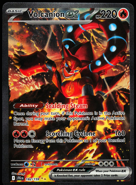 Volcanion ex 182/159 Special Illustration Rare Journey Together Pokemon Holo Near Mint front