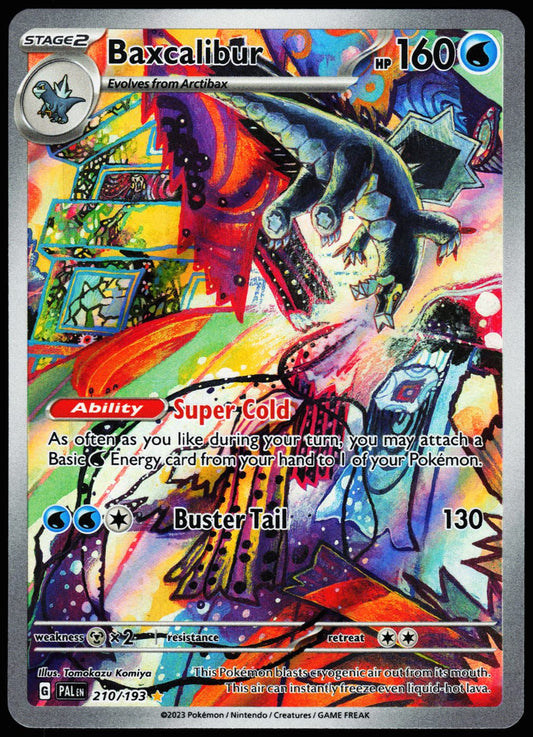 Baxcalibur 210/193 Illustration Rare Paldea Evolved Pokemon Holo Near Mint front
