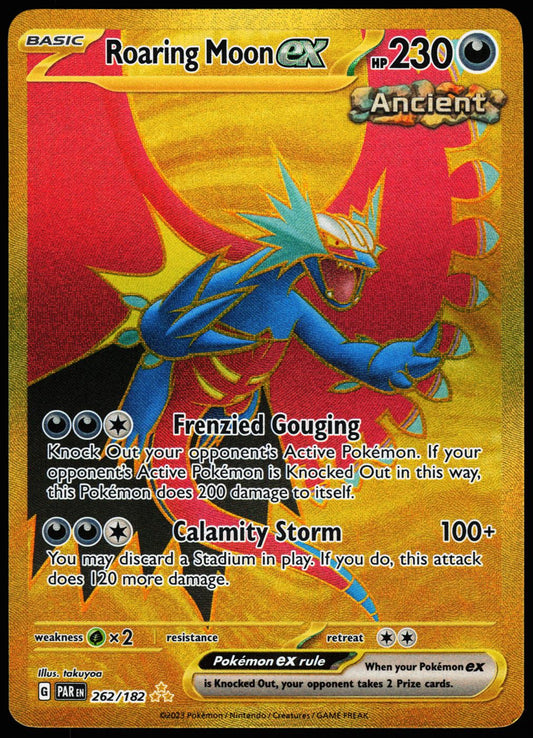 Roaring Moon ex 262/182 Hyper Rare Paradox Rift Pokemon Holo Near Mint front