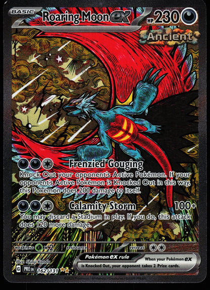 Roaring Moon ex 162/131 Special Illustration Rare Prismatic Evolutions Pokemon Holo Near Mint front