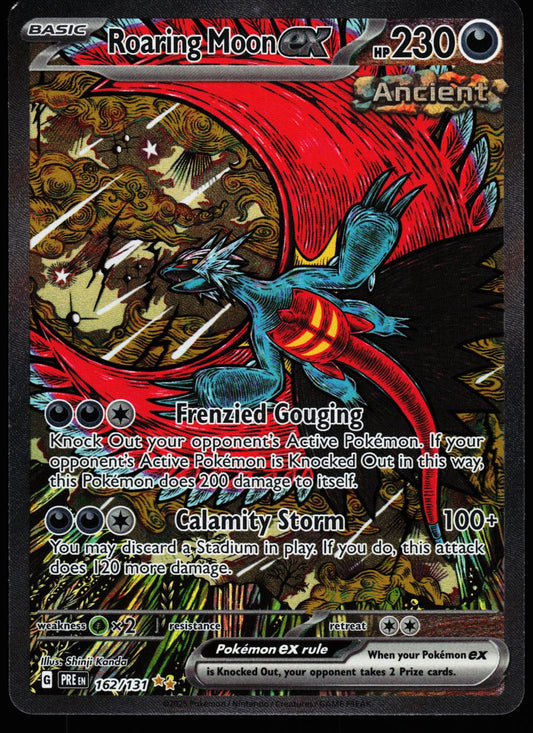 Roaring Moon ex 162/131 Special Illustration Rare Prismatic Evolutions Pokemon Holo Near Mint front