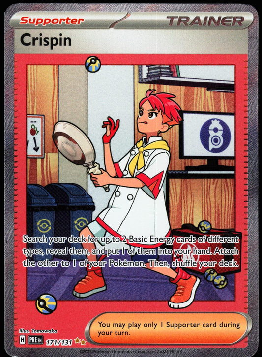 Crispin 171/131 Special Illustration Rare Prismatic Evolutions Pokemon Holo Near Mint front