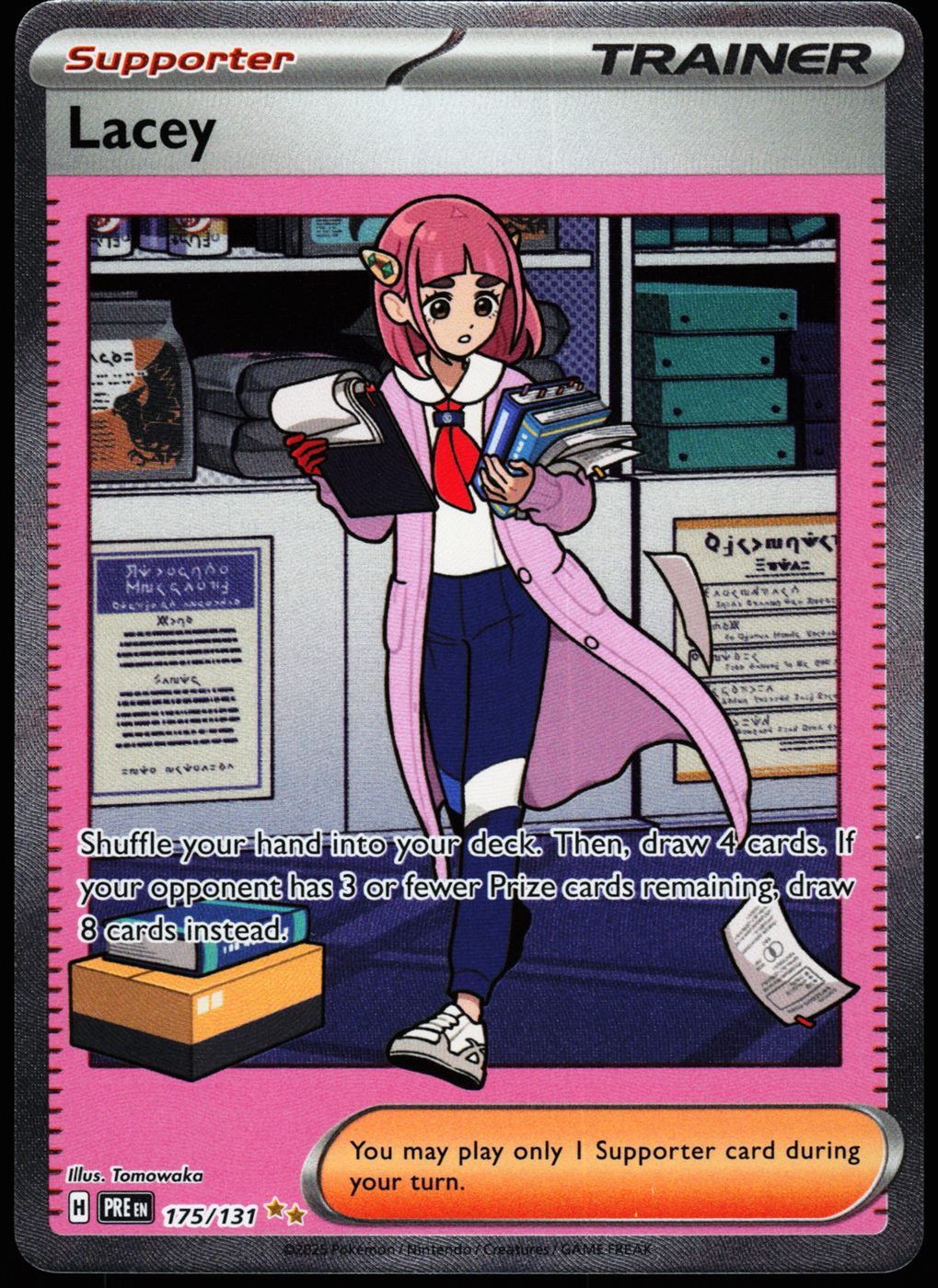 Lacey 175/131 Special Illustration Rare Prismatic Evolutions Pokemon Holo Near Mint front