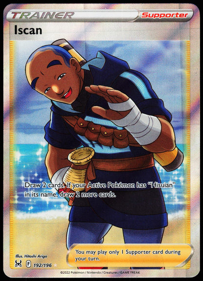 Iscan 192/196 Ultra Rare Lost Origin Pokemon Holo Near Mint front