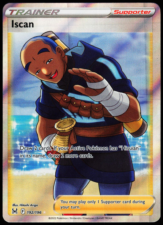Iscan 192/196 Ultra Rare Lost Origin Pokemon Holo Near Mint front